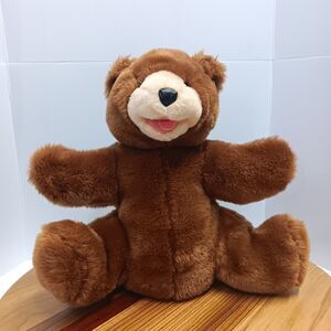 Brown Bear Hand Puppet Cascade Toy Fully Lined Realistic Polyester Stuff Plush